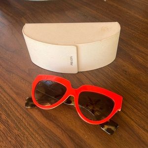 PRADA HAVANA CATEYE SUNGLASSES